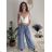 Elegante Hose mit Gürtel für Damen (S/M/L ONE SIZE) ITALIAN FASHION IM425057