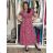 Short summer dress with pockets, short sleeves, women's oversized (42/44/46 ONE SIZE) ITALIAN FASHION IMSM26088 S / M / L grey