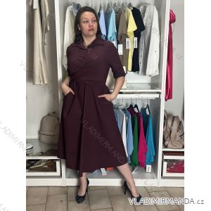 Langärmliges Hemdkleid für Damen mit Gürtel (S/M EINHEITSGRÖSSE) ITALIAN FASHION IMPSH24210151
