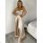 Long summer dress with straps for women (XS/S/M ONE SIZE) ITALIAN FASHION IMPBB24B24780