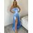 Long summer dress with straps for women (XS/S/M ONE SIZE) ITALIAN FASHION IMPBB24B24780