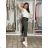 Kalhoty volnočasové s páskem dámské MIRKA (S/M/L ONE SIZE) ITALSKÁ MÓDA IM425553