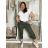 Women's Summer Long Harem Pants (42/44/46 ONE SIZE) ITALIAN FASHION IM424361 S / M / L beige