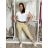 Women's Summer Long Harem Pants (42/44/46 ONE SIZE) ITALIAN FASHION IM424361 S / M / L beige