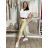 Women's Summer Long Harem Pants (42/44/46 ONE SIZE) ITALIAN FASHION IM424361 S / M / L beige