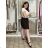 Women's Long Sleeve Shirt Dress (S/M ONE SIZE) ITALIAN FASHION IMWD232607 S / M / L dark blue