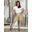 Women's Long Sleeve Shirt Dress (S/M ONE SIZE) ITALIAN FASHION IMWD232607 S / M / L dark blue