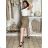 Women's Long Sleeve Shirt Dress (S/M ONE SIZE) ITALIAN FASHION IMWD232607 S / M / L dark blue