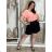 Women's Long Sleeve Shirt Dress (S/M ONE SIZE) ITALIAN FASHION IMWD232607 S / M / L dark blue
