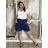 Women's Long Sleeve Shirt Dress (S/M ONE SIZE) ITALIAN FASHION IMWD232607 S / M / L dark blue