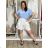 Long Jumpsuit with Pendant 3/4 Long Sleeve Women's Plus Size (50-58) ITALIAN FASHION IMWEC24016