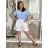 Long Jumpsuit with Pendant 3/4 Long Sleeve Women's Plus Size (50-58) ITALIAN FASHION IMWEC24016