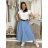 Women's Long Sleeve Shirt Dress (S/M ONE SIZE) ITALIAN FASHION IMWD232607