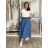 Women's Long Sleeve Shirt Dress (S/M ONE SIZE) ITALIAN FASHION IMWD232607 S / M / L Light blue