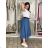 Women's Long Sleeve Shirt Dress (S/M ONE SIZE) ITALIAN FASHION IMWD232607 S / M / L Light blue