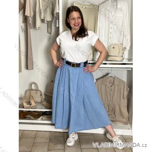 Sukně dlouhá s páskem dámská (S/M/L ONE SIZE) ITALSKÁ MÓDA IMWEC267509/DUR