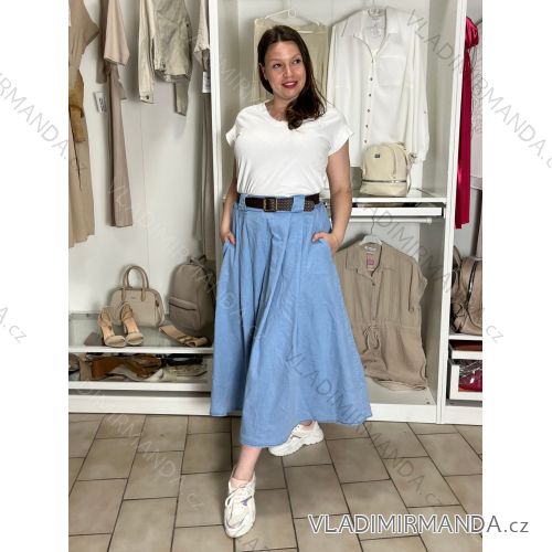 Women's Long Sleeve Shirt Dress (S/M ONE SIZE) ITALIAN FASHION IMWD232607 S / M / L Light blue