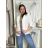 Sako elegantní 3/4 dlouhý rukáv dámské SIMONA (S/M/L ONE SIZE) ITALSKÁ MÓDA IMD26010/DUR S/M/L fialová světlá