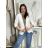 Sako elegantní 3/4 dlouhý rukáv dámské SIMONA (S/M/L ONE SIZE) ITALSKÁ MÓDA IMD26010/DUR S/M/L fialová světlá