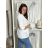 Sako elegantní 3/4 dlouhý rukáv dámské SIMONA (S/M/L ONE SIZE) ITALSKÁ MÓDA IMD26010/DUR S/M/L fialová světlá