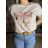 T-Shirt Kurzarm Damen (uni sl) ITALIENISCHE Mode IM518106  weiß