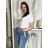 T-shirt short sleeve womens (uni sl) ITALIAN Fashion IM518106  white