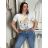 T-shirt short sleeve womens (uni sl) ITALIAN Fashion IM518106  white