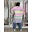 Cardigan pletený dlhý rukáv dámsky nadrozmer (54/56/58 ONE SIZE) TALIANSKA MÓDA IM42612/DUR 54/56/58 fialová