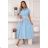 Kleid T-Shirt Tunika Langarm Damen (uni sl) ITALIENISCHE Mode IM118044
