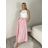 Sukně dlouhá s páskem  dámská MONA (S/M/L ONE SIZE) ITALSKÁ MÓDA IMM25M12361/DUR S/M/L Černá