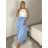 Sukně dlouhá s páskem  dámská MONA (S/M/L ONE SIZE) ITALSKÁ MÓDA IMM25M12361/DUR S/M/L Černá