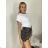 Tričko krátký rukáv dámské (S/M/L ONE SIZE) ITALSKÁ MÓDA IMPTI24NG2031/DUR tm. hnědá S/ML