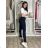 Leggings long insulated women's jeans (S-3XL) TURKISH FASHION TMWL233308619/DUR XL/2XL dark blue