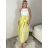 Women's long skirt (S/M ONE SIZE) ITALIAN FASHION IMPDY23LC5881 S / M / L žlutá