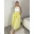 Women's long skirt (S/M ONE SIZE) ITALIAN FASHION IMPDY23LC5881 S / M / L žlutá