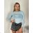 Tričko dlouhý krátký rukáv dámske LATINA(S/M  ONE SIZE) TALIANSKA MÓDA IMPDY2628031/DUR vínová S/M