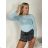 Tričko dlouhý krátký rukáv dámske LATINA(S/M  ONE SIZE) TALIANSKA MÓDA IMPDY2628031/DUR vínová S/M