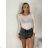 Tričko dlouhý krátký rukáv dámske LATINA(S/M  ONE SIZE) TALIANSKA MÓDA IMPDY2628031/DUR vínová S/M