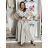Sukňa puntikatá dlhá s páskem dámska (S/M/L ONE SIZE) TALIANSKA MÓDA IMM26M6891/DUR S/M/L biela