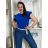 Kleid mit 3/4 Ärmeltasche für Damen (uni sl) ITALIAN Fashion IM3181746 S / M / L weiß