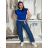 Kleid mit 3/4 Ärmeltasche für Damen (uni sl) ITALIAN Fashion IM3181746 S / M / L weiß