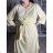 Women's Long Sleeve Shirt Dress (S/M ONE SIZE) ITALIAN FASHION IMWGM23447