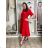 Women's stretch pants (S/M/L ONE SIZE) ITALIAN FASHION IM525STELA M/L/XL red