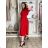 Women's stretch pants (S/M/L ONE SIZE) ITALIAN FASHION IM525STELA M/L/XL red