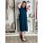 Women's stretch pants (S/M/L ONE SIZE) ITALIAN FASHION IM525STELA M/L/XL modrá petrolejová