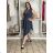 Šaty elegantní bez rukávu s páskem dámské (S/M/L ONE SIZE) italská moda IMWBJ260001