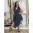 Šaty elegantní bez rukávu s páskem dámské (S/M/L ONE SIZE) italská moda IMWBJ260001