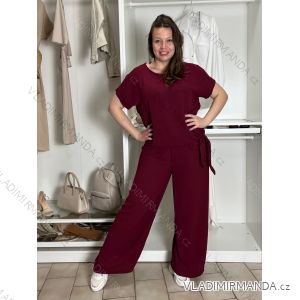 Souprava letní tunika a kalhoty dámská (M/L/XL ONE SIZE) ITALSKÁ MÓDA IM424200/DU