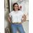Tričko krátký rukáv dámské OLA (M/L/XL ONE SIZE) ITALSKÁ MÓDA IMWAD260001