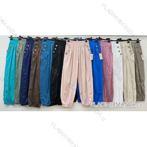 Kalhoty letní dámské (S/M/L ONE SIZE) ITALSKÁ MÓDA IM426224